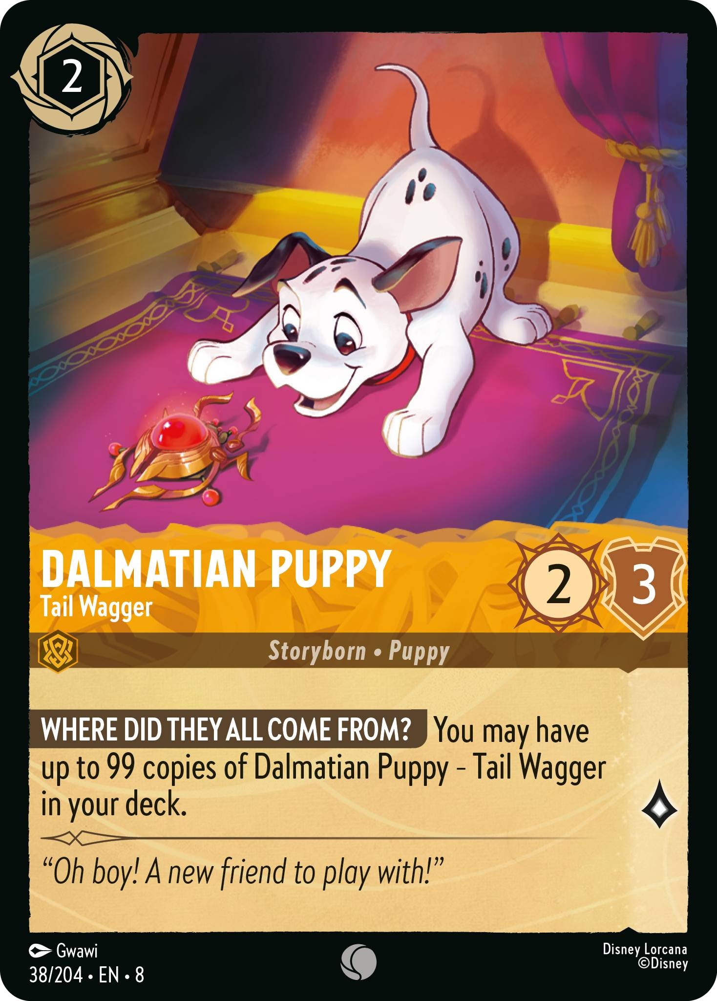 Dalmatian Puppy - Tail Wagger (Reign of Jafar - 038/204 ) Common