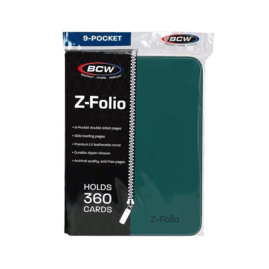 BCW: Z-Folio 9 Pocket Binder - Teal