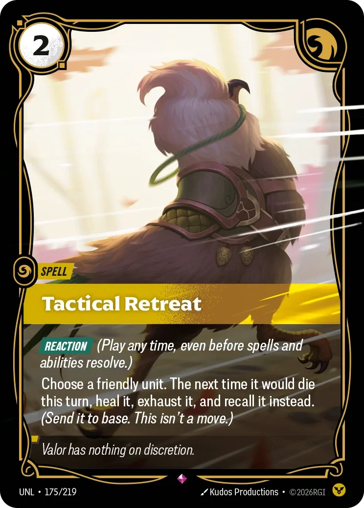 Tactical Retreat - 175/219 (UNL) Rare