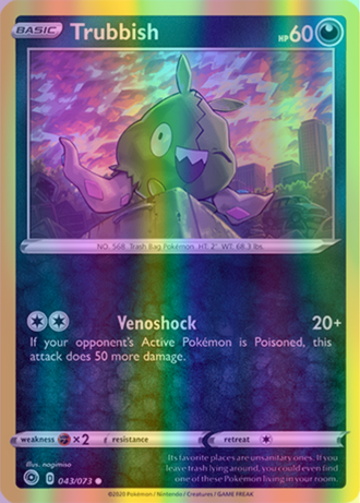 Trubbish - 43/73 (CHP) Common - Near Mint Reverse Holofoil
