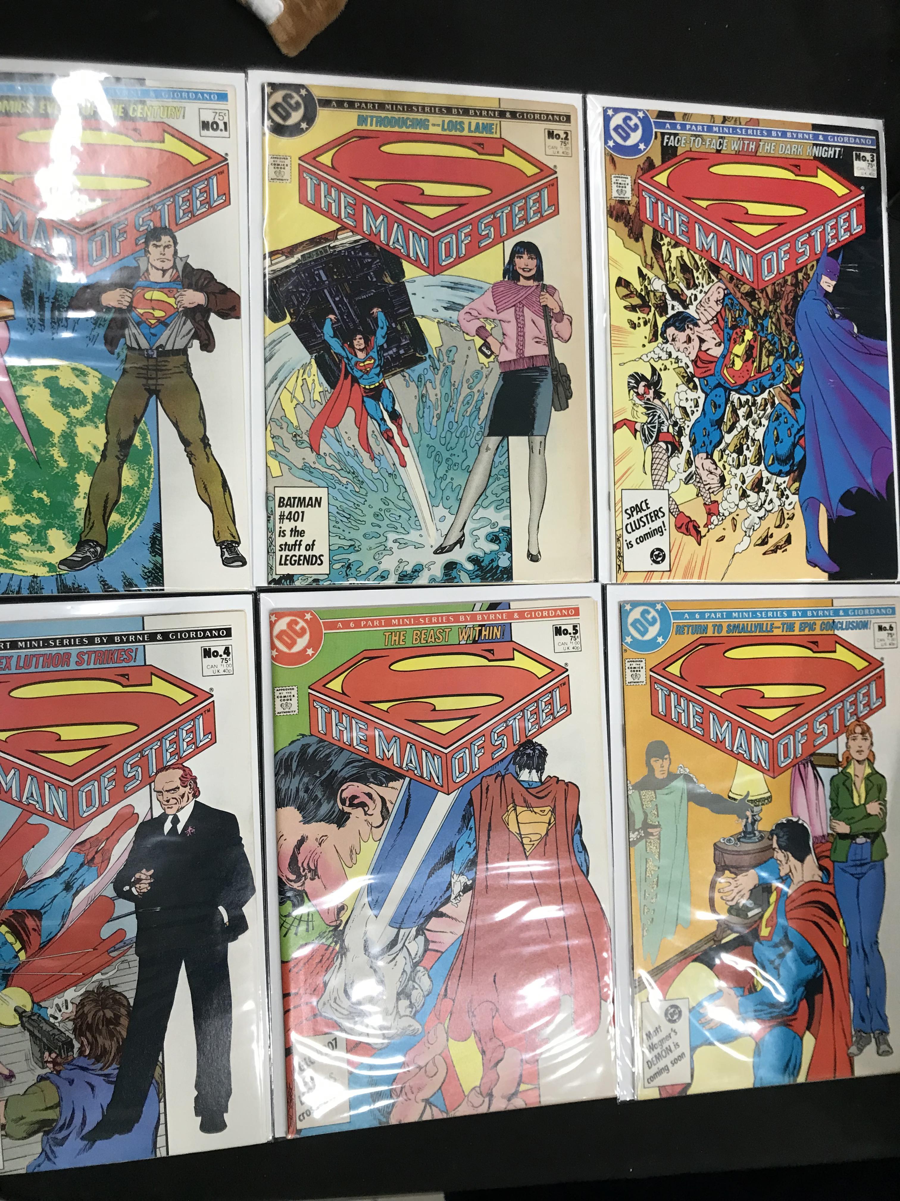 The Man of Steel (1986 Series) #1-6 (9.4) Comic Bundle (Complete Series)