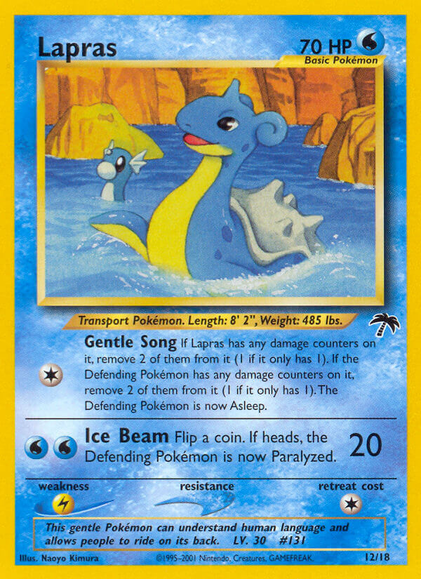 Lapras - 12/18 (SI) Promo - Moderate Play