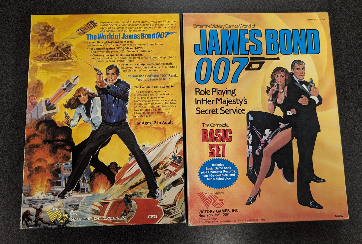 Victory Games: James Bond 007 Roleplaying Game - The Complete Basic Set (USED) *See Description*