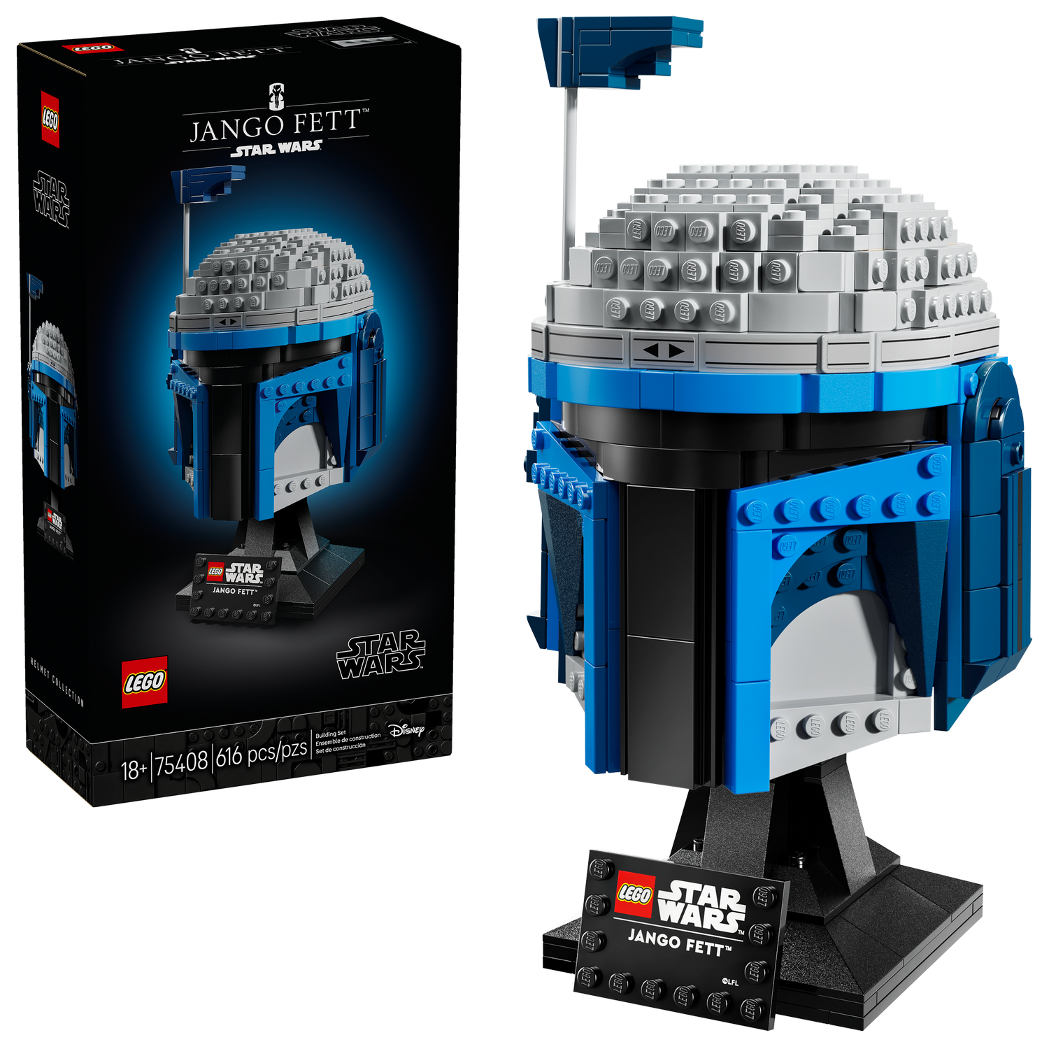 Lego: Star Wars - Attack of the Clones Jango Fett Helmet (75408)