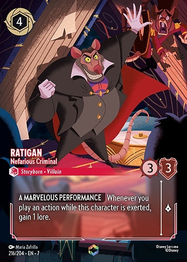 Ratigan - Nefarious Criminal (Archazia's Island - 216/204) Enchanted