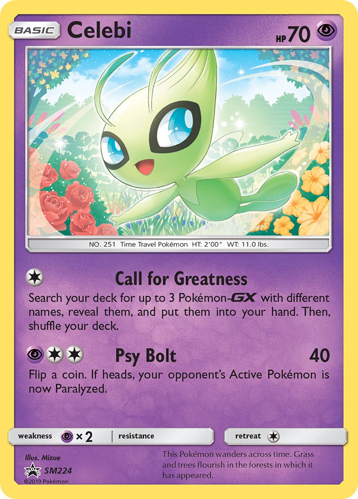 Celebi - SM224 (SM:PR) Promo - Near Mint Holofoil