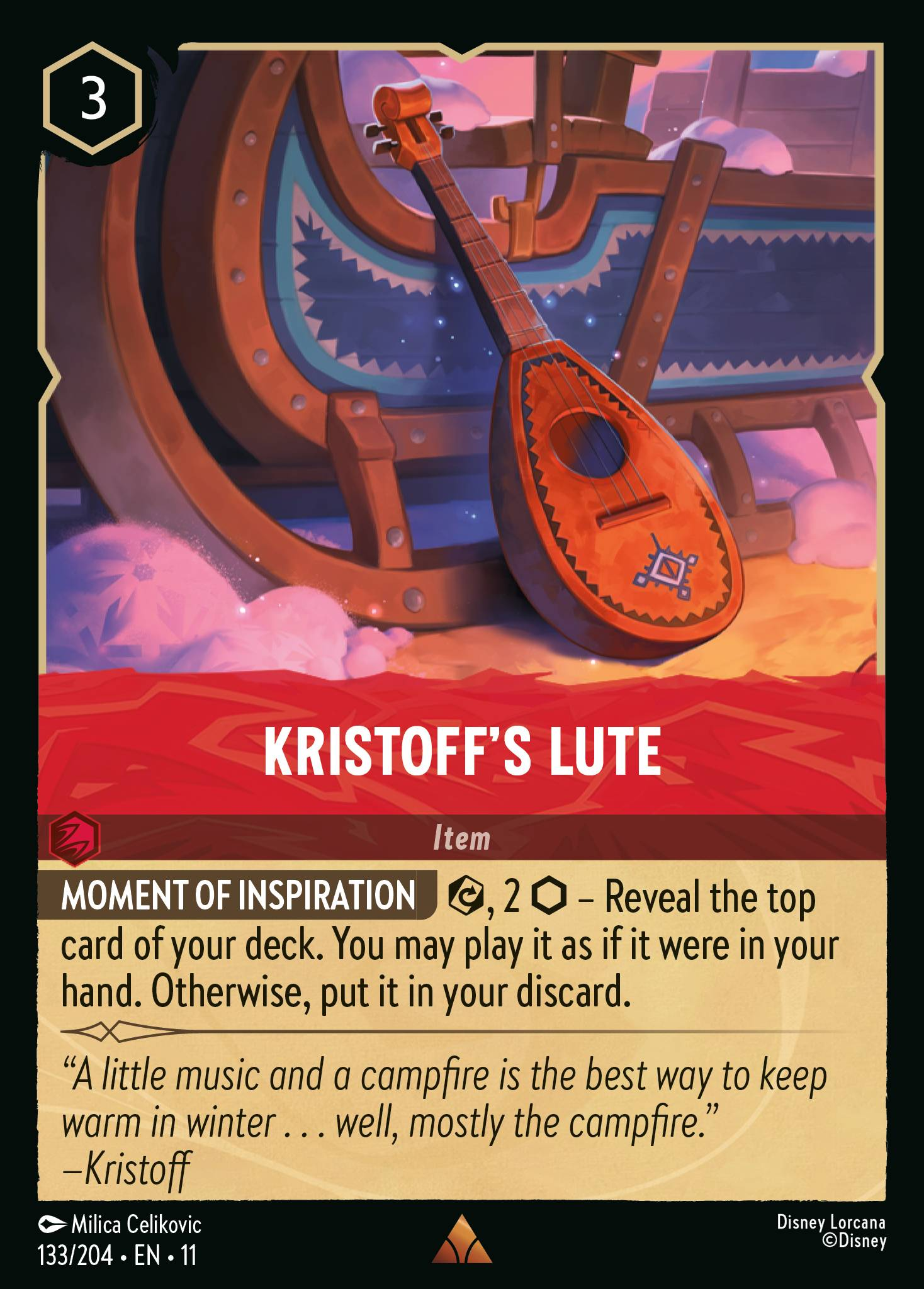 Kristoff's Lute (133/204 - Winterspell) Rare