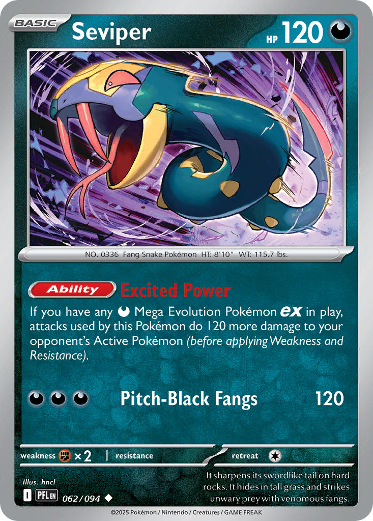 Seviper - 062/094 (PFL) Uncommon