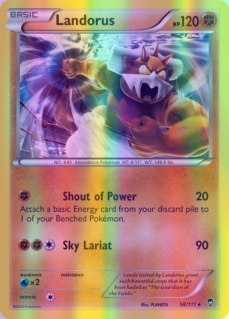 Landorus - 058/111 (FFI) Holo Rare - Near Mint Reverse Holofoil