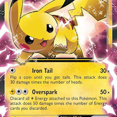 Pikachu EX - XY84 (XY:PR) Promo - Heavy Play Holofoil