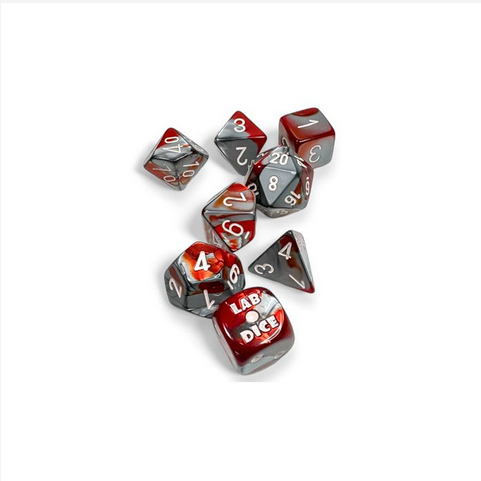 CHX30066: Gemini - Poly Set Red Steel/white (7)