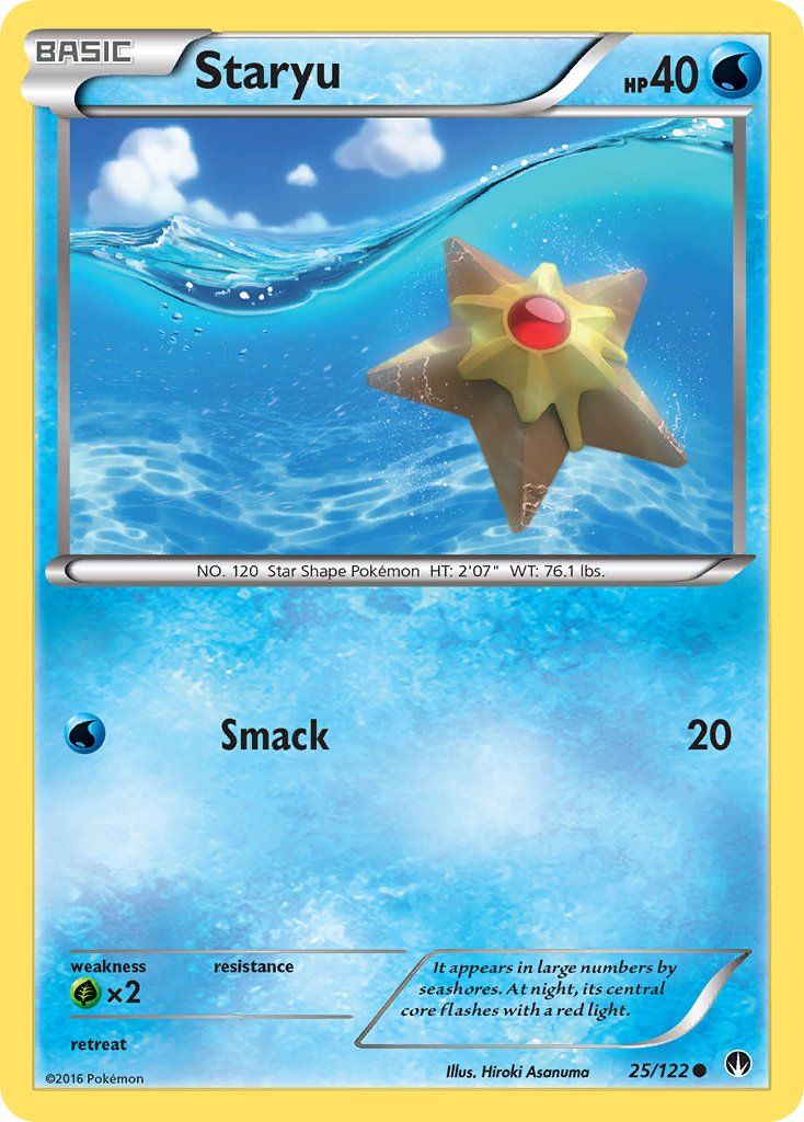 Staryu - 025/122 (BKP) Common - Near Mint