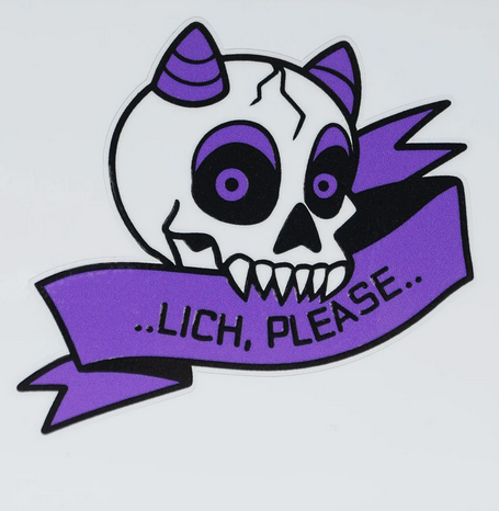 Lich Please Sticker