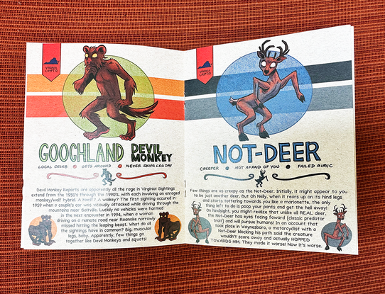 Cryptids Virginia Booklet: Collection 1