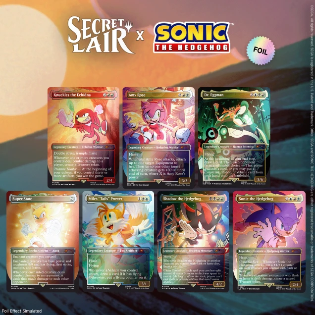 MTG: Secret Lair x Sonic: Friends & Foes Foil Edition