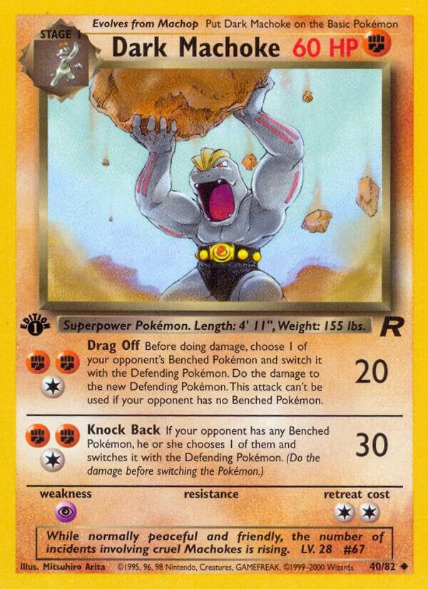 Dark Machoke - 40/82 (TR) Uncommon - Unlimited Near Mint