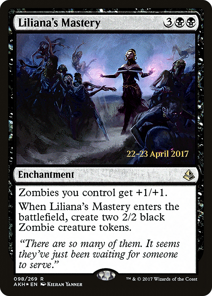 Liliana's Mastery (AKH-R-PRE) Damaged