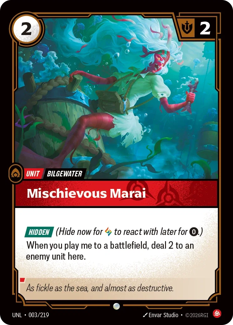Mischevious Marai - 003/219 (UNL) Common
