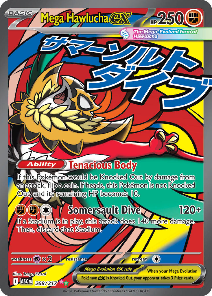 Mega Hawlucha ex - 268/217 (ASC) Mega Attack Rare