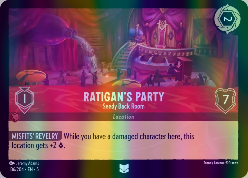 Ratigan's Party - Seedy Back Room (Shimmering Skies 136/204) Uncommon - Near Mint Cold Foil