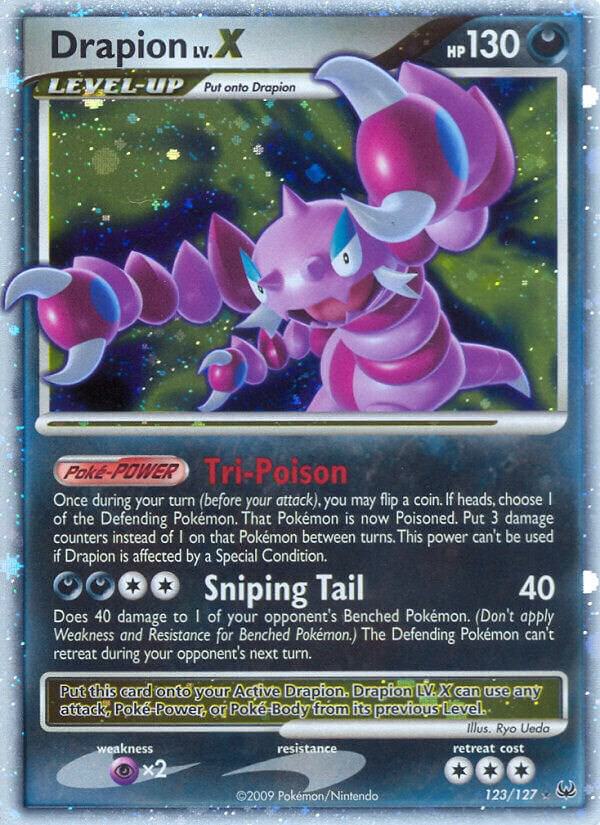 Drapion Lv.X - 123/127 (PL) Ultra Rare - Moderate Play Holofoil