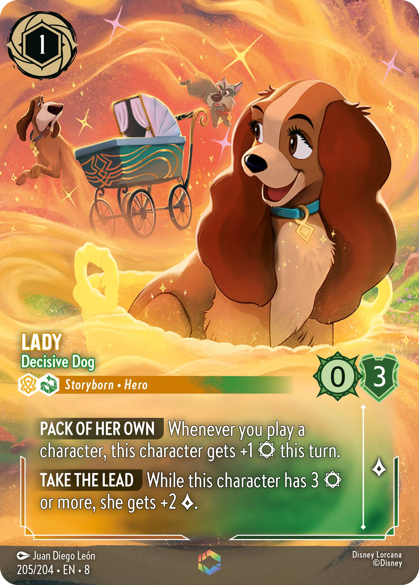 Lady - Decisive Dog (Reign of Jafar - 205/204 ) Enchanted