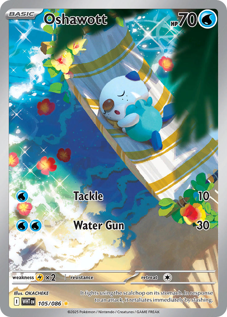 Oshawott - 105/086 (WHT) Illustration Rare