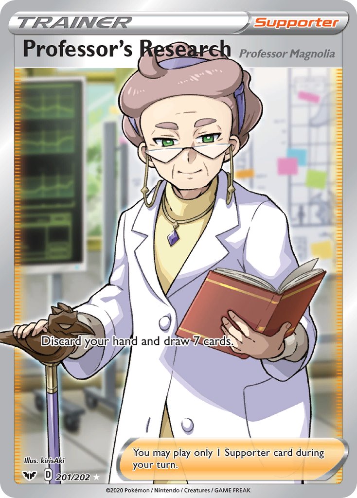 Professor's Research (Full Art) - 201/202 (SWSH01) Ultra Rare - Near Mint Holofoil