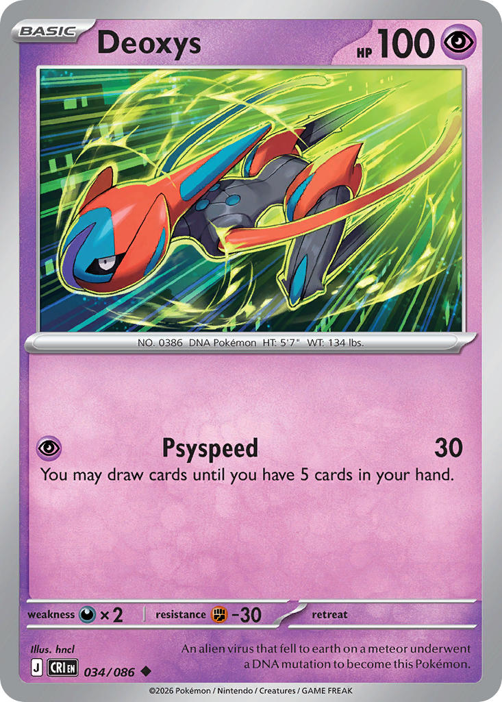 Deoxys - 034/086 (CRI) Uncommon