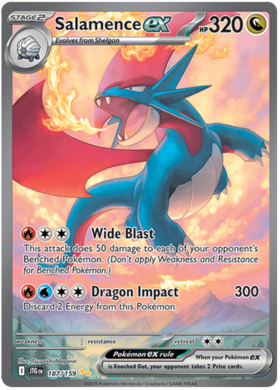 Salamence ex - 187/159 (JTG) Special Illustration Rare