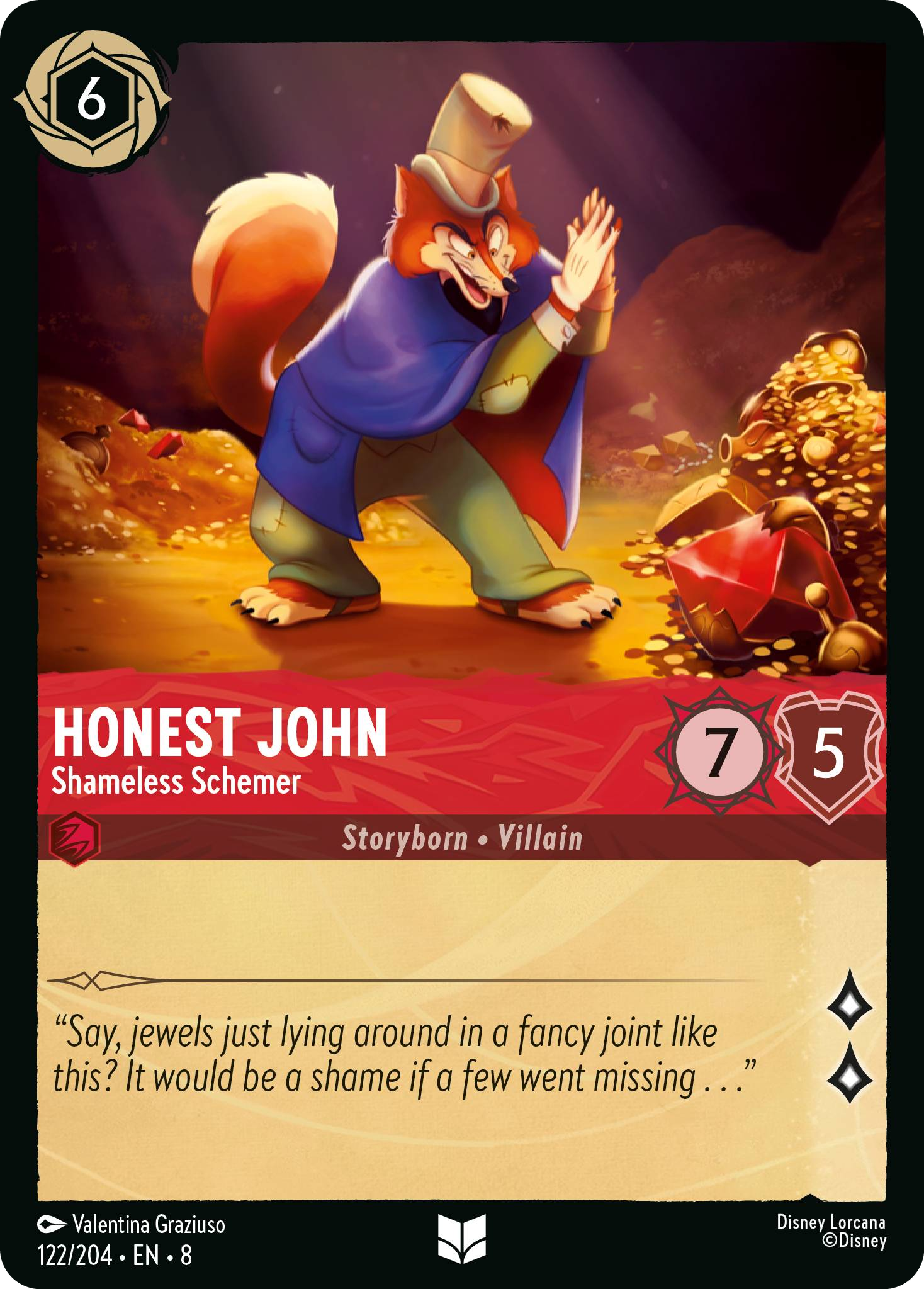 Honest John - Shameless Schemer (Reign of Jafar - 122/204 ) Uncommon