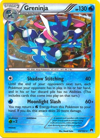 Greninja (040/122) Deck Exclusive - Near Mint Holofoil
