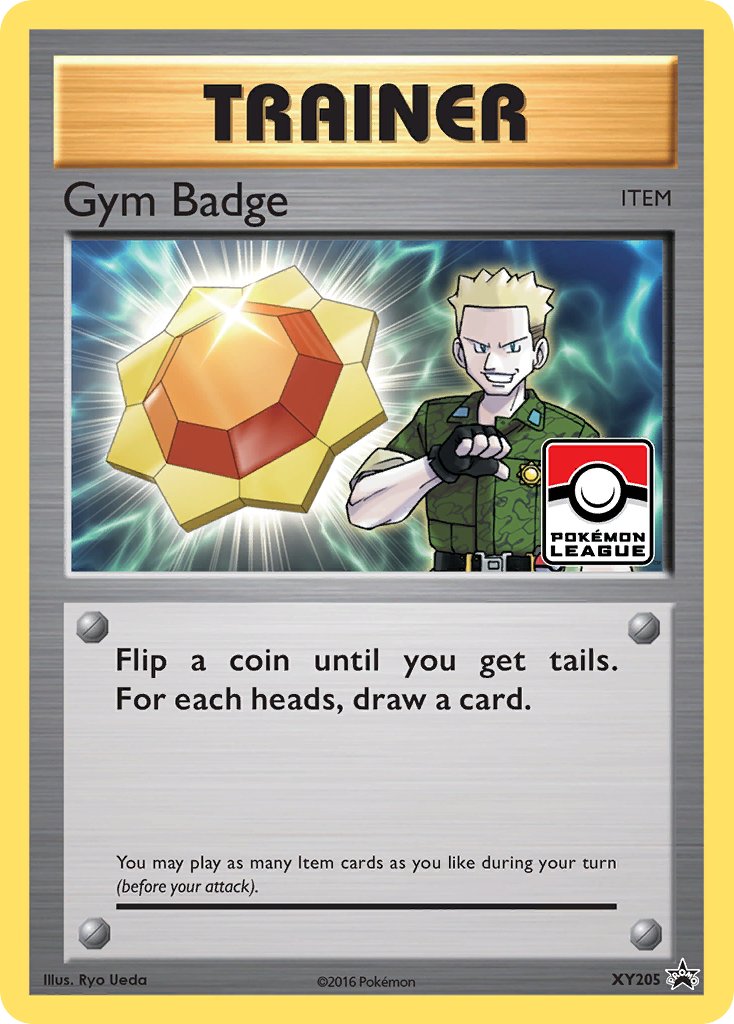 Gym Badge (Lt. Surge) - XY205 (XY:PR) Promo - Near Mint Holofoil