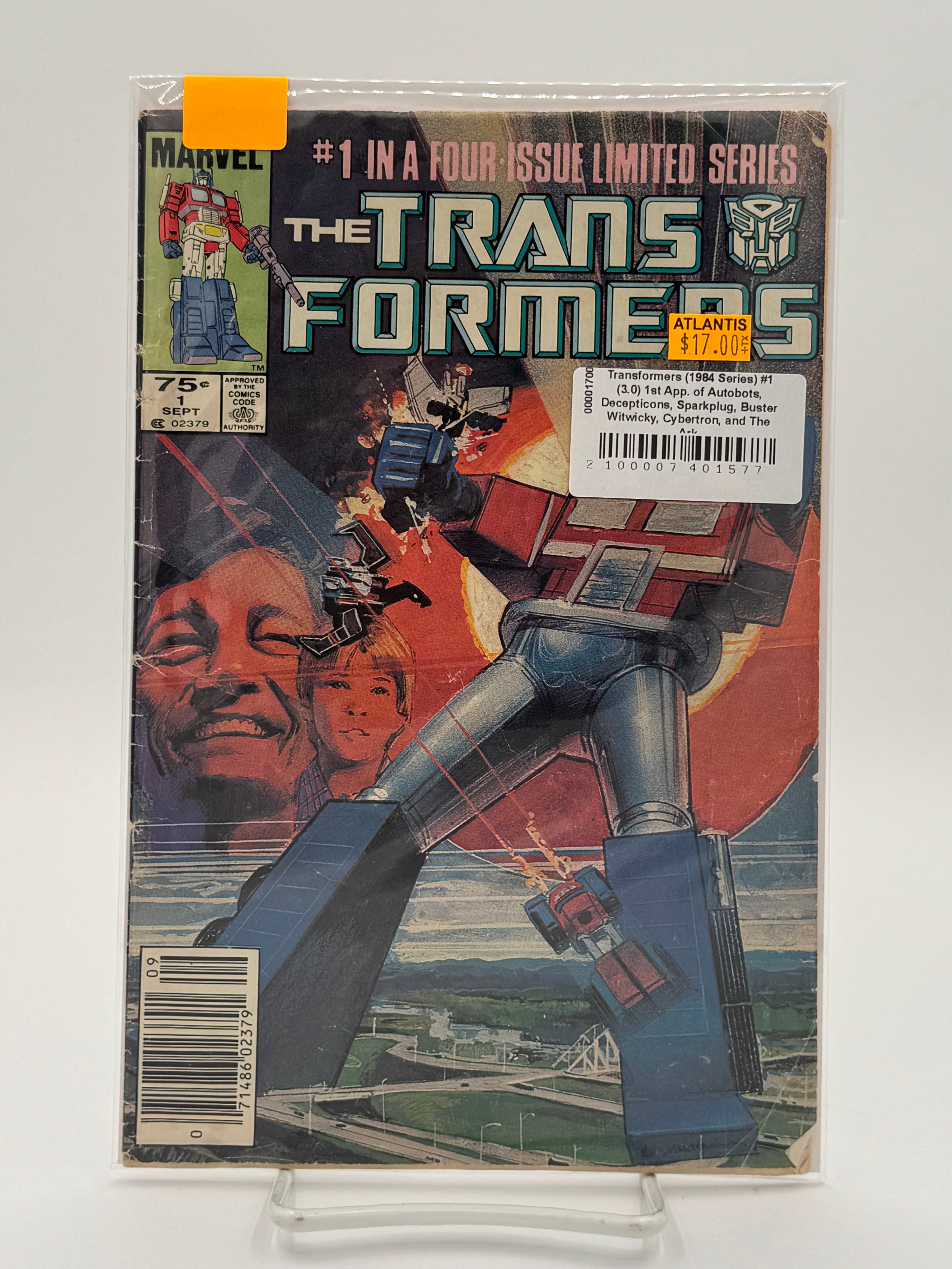 Transformers (1984 Series) #1 (3.0) 1st App. of Autobots, Decepticons, Sparkplug, Buster Witwicky, Cybertron, and The Ark