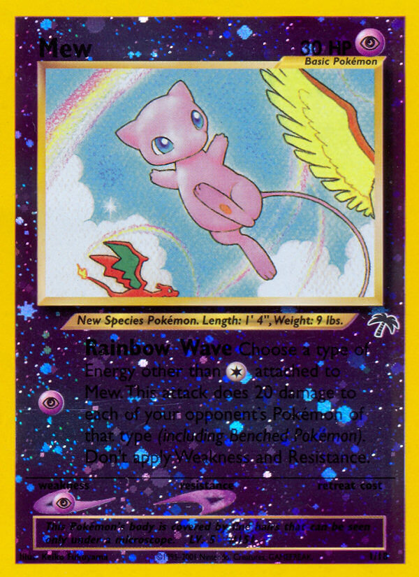 Mew - 01/18 (SI) Promo - Near Mint Reverse Holofoil