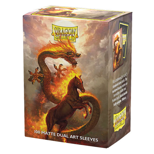 Dragon Shield: Standard DUAL- Matte 'Fire Horse 2026' Art, Limited Edition 100 Count