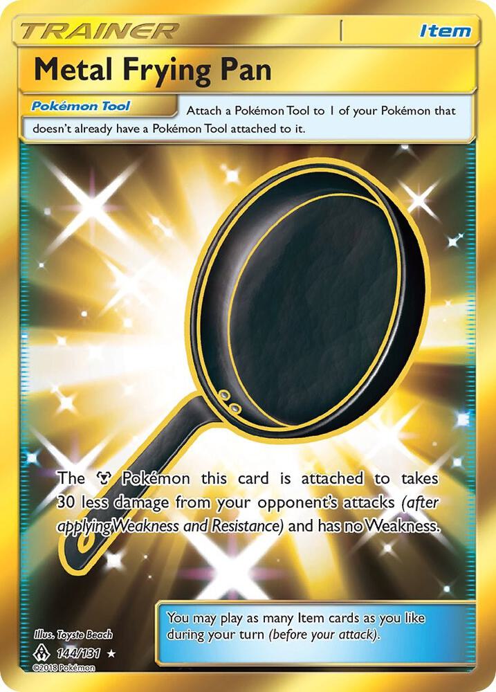 Metal Frying Pan - 144/131 (FLI) Secret Rare - Light Play Holofoil