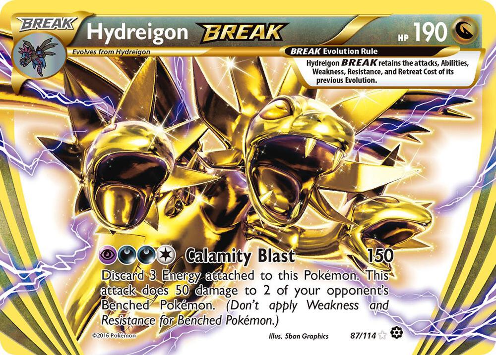 Hydreigon BREAK - 87/114 (STS) Rare BREAK - Near Mint Holofoil