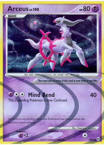 Arceus Lv 100 (AR7) Heavy Play