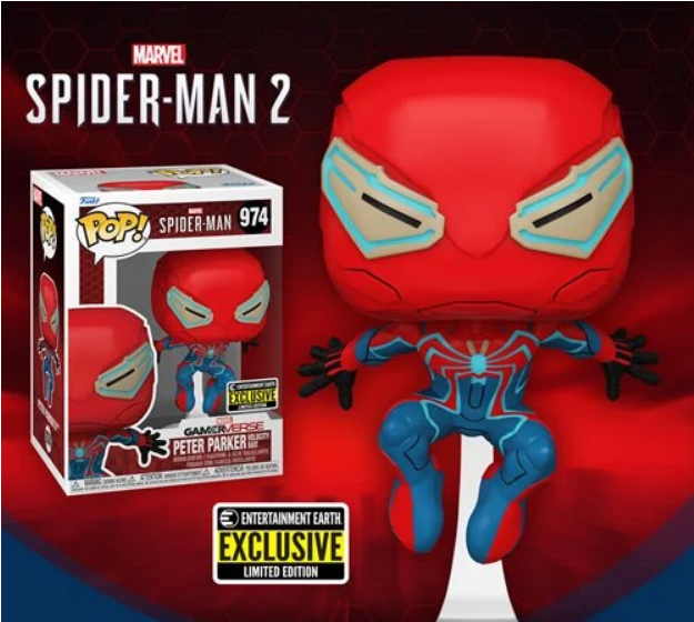 POP Figure: Marvel Spider Man #0974 - Peter Parker Velocity Suit (EE)