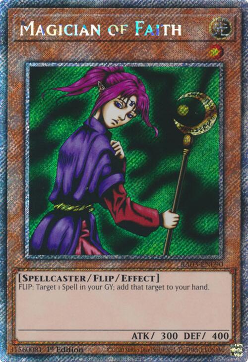 Magician of Faith (RA03-EN090) Platinum Secret Rare - Near Mint 1st Edition