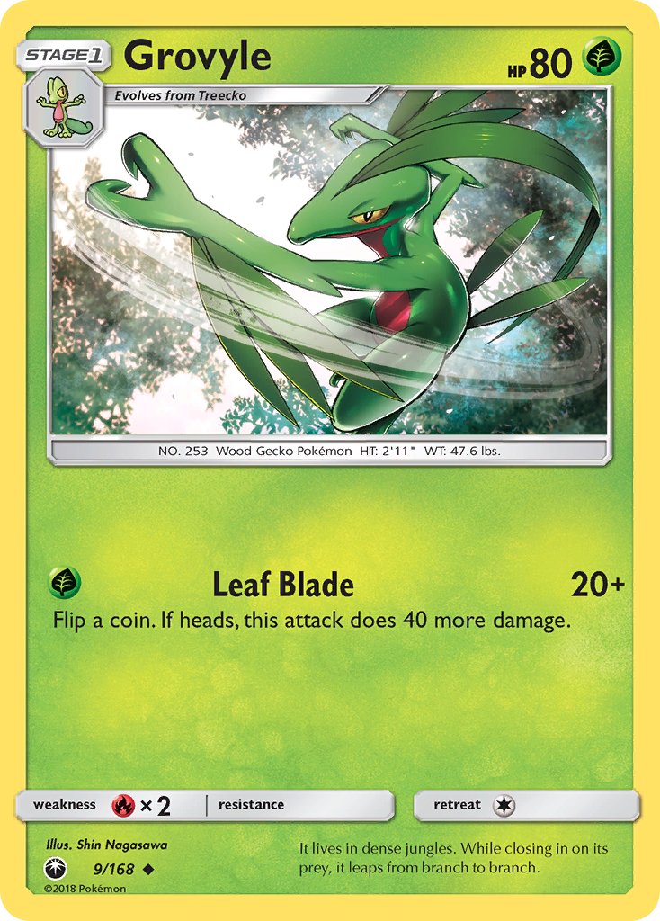 Grovyle - 009/168 (CES) Uncommon - Near Mint