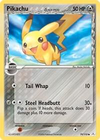 Pikachu (Delta Species) - 79/110 (HP) Common - Heavy Play