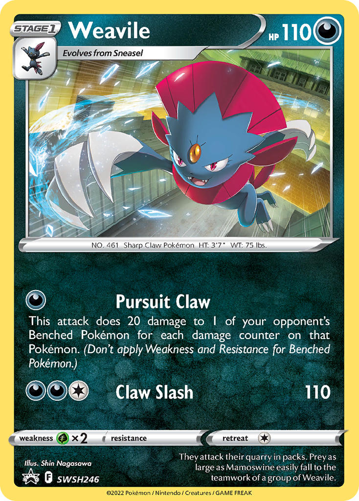 Weavile (Cosmos Holo) - SWSH246 (SWSH:PR) Promo - Near Mint Holofoil