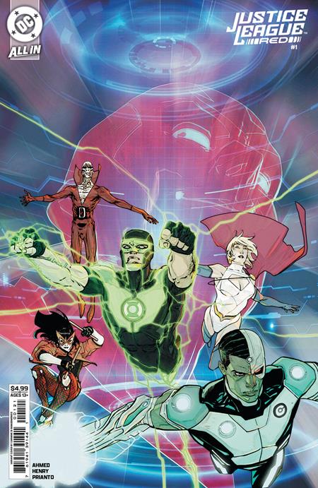 JUSTICE LEAGUE RED #1 (OF 6) CVR B CARMINE DI GIANDOMENICO CARD STOCK VAR