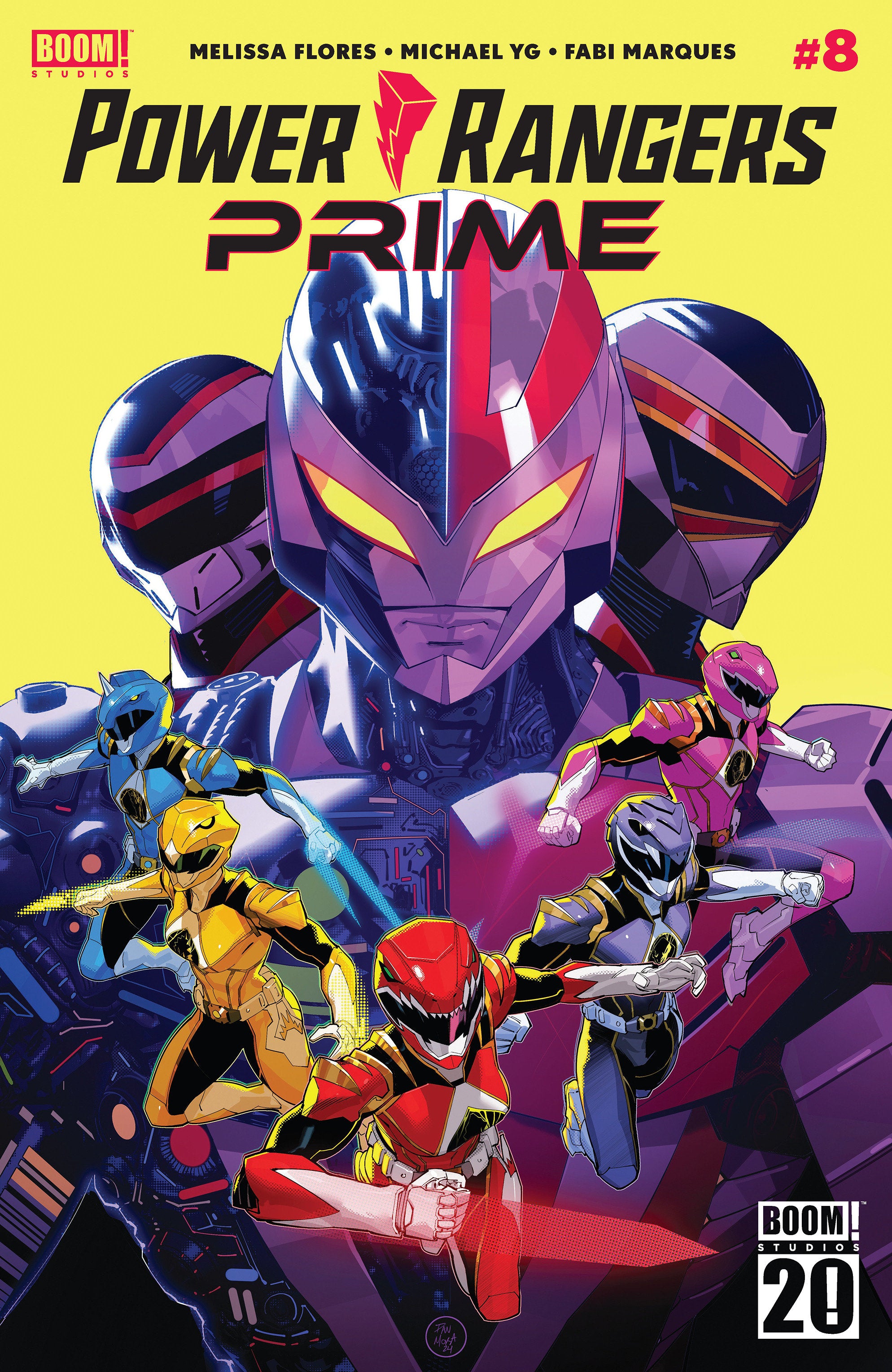 Power Rangers Prime #8 A Main (Dressed, Mora)