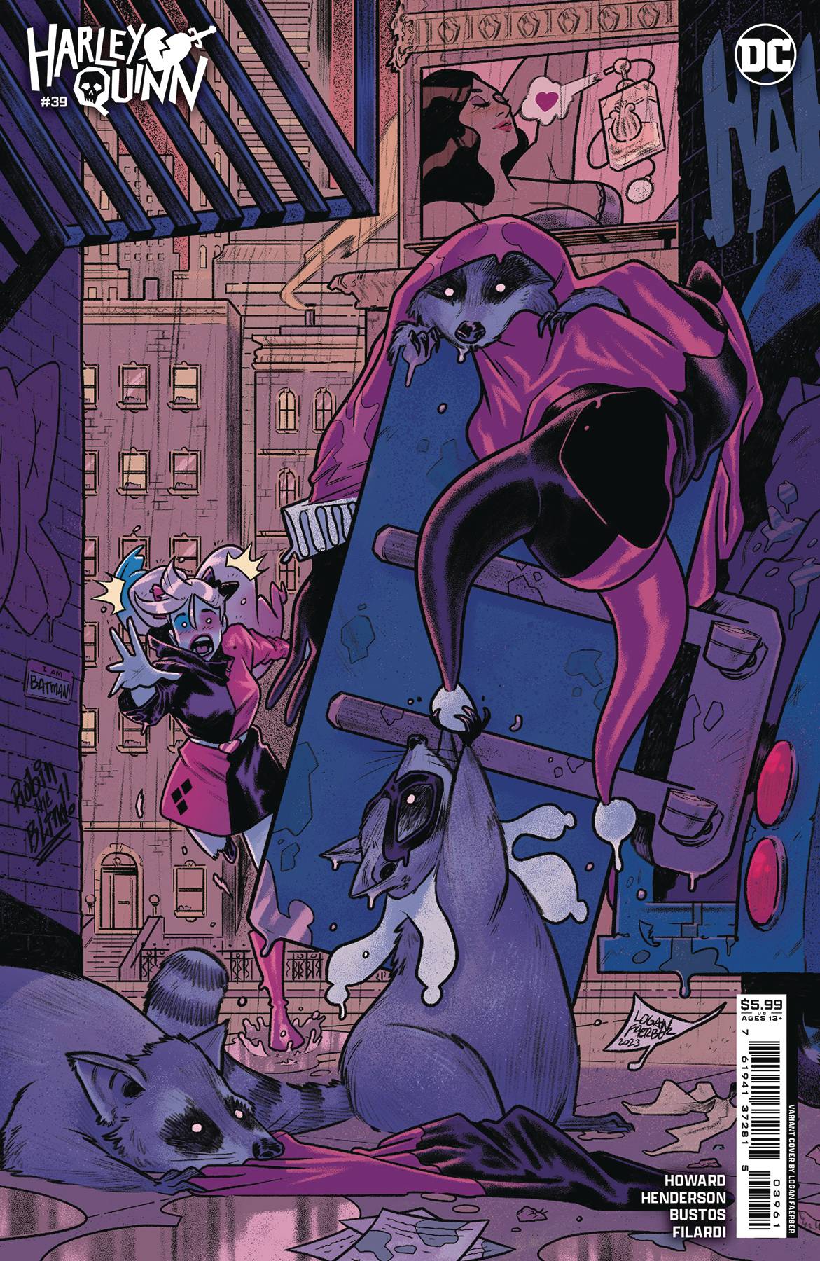 HARLEY QUINN #39 CVR C LOGAN FAERBER CARD STOCK VAR