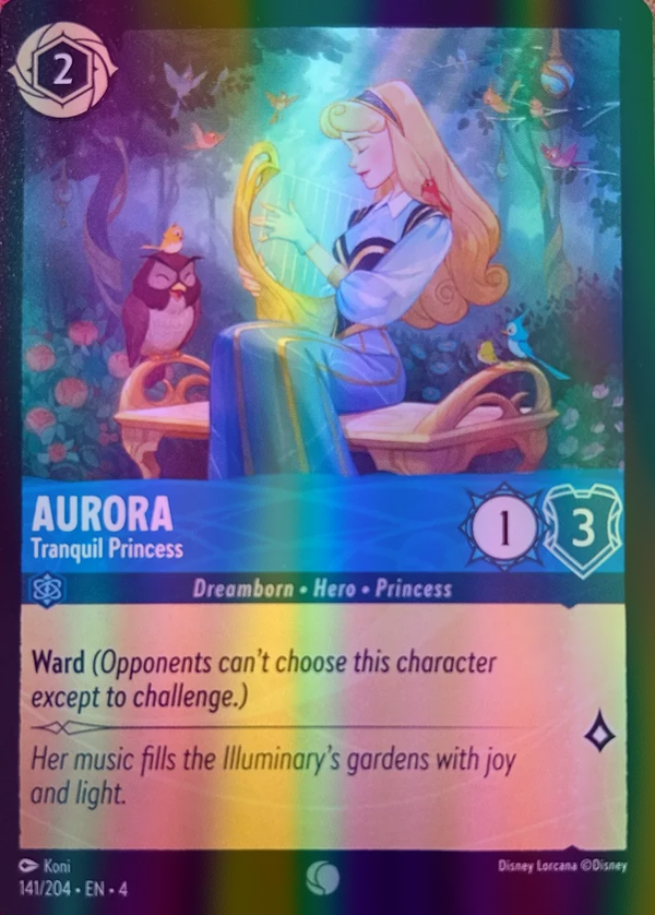 Aurora - Tranquil Princess (Ursula's Return 141/204) Common - Near Mint Cold Foil