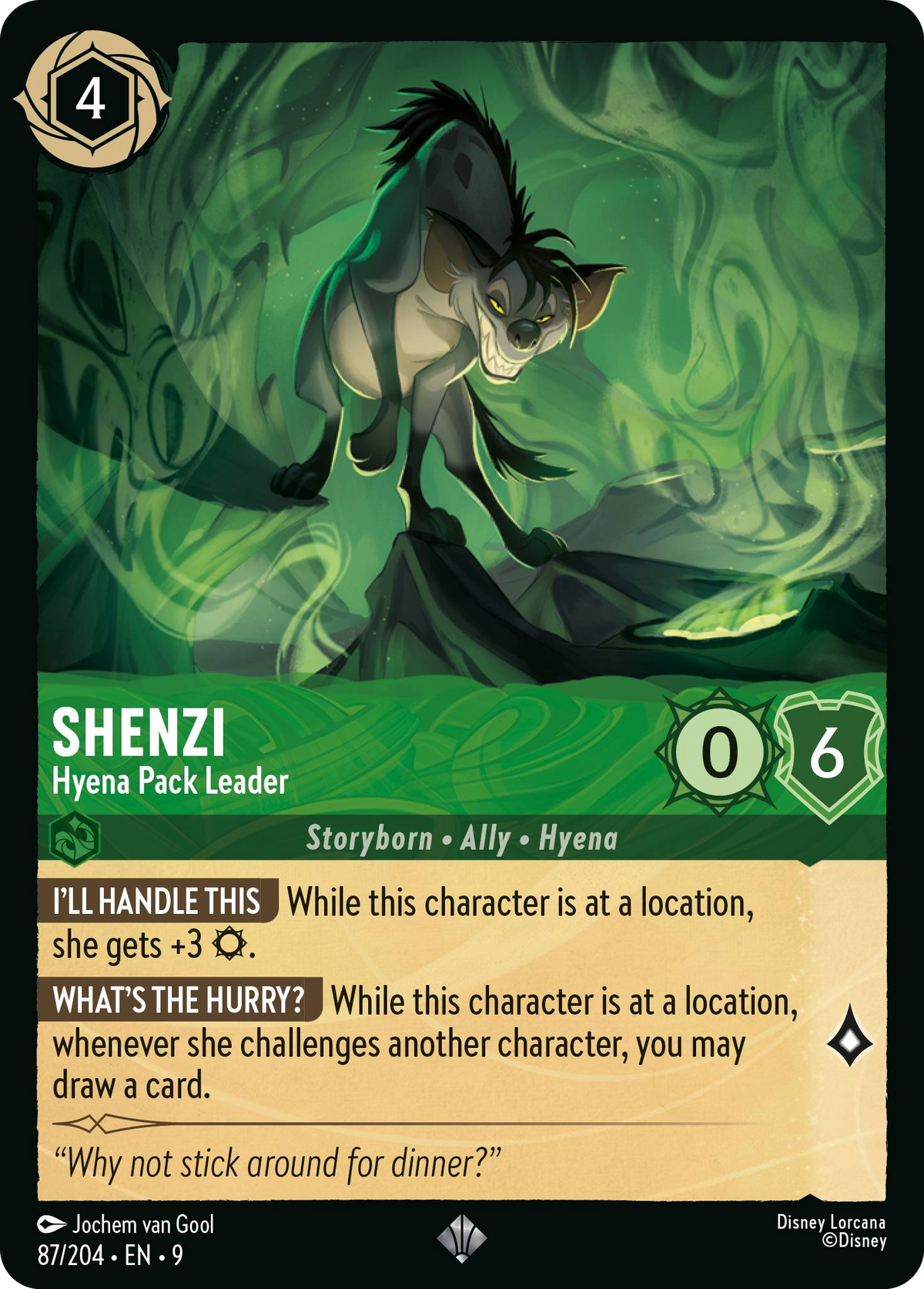 Shenzi - Hyena Pack Leader (087/204 - Fabled) Super Rare