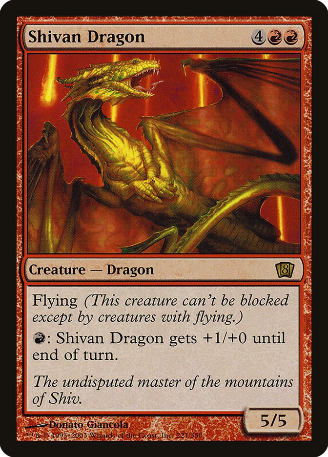 Shivan Dragon (8ED-R-FOIL)